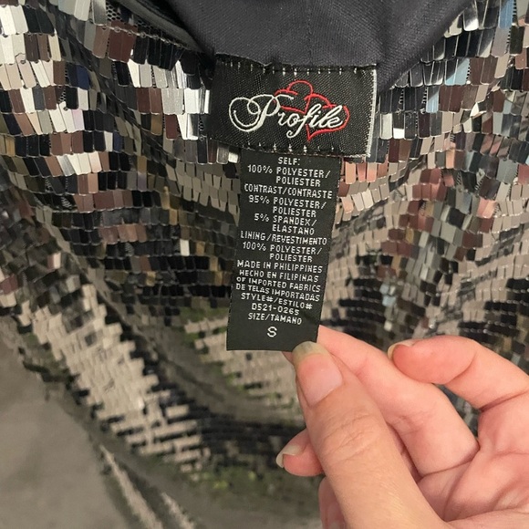 Profile By Gottex Shimmering Silver Backless Dress - Picture 4 of 4